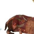thumbnail image 3 of Benzara BM230173 Fabric Sitting Stag Accent Decor with Kantha Stitching, Brown, 3 of 3
