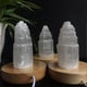 thumbnail image 3 of Gift for the Family 6cm Natural Quartz Crystal Selenite Tower Lamp with 7 Color Base Ref: 7003, 3 of 5