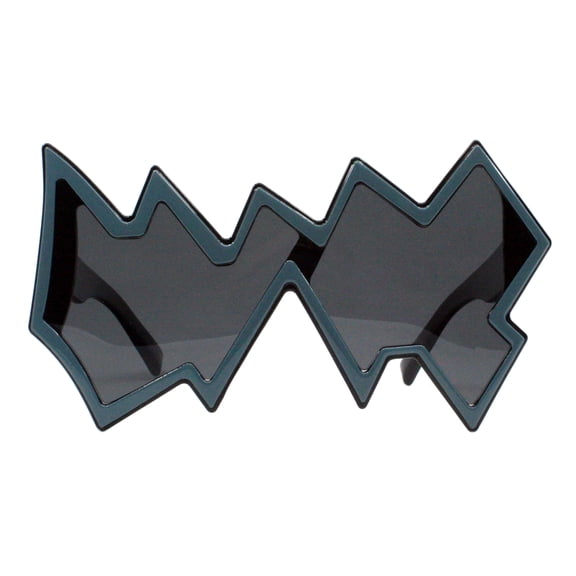 Pow Boom Bubble Sunglasses Polarized Lens Funky Festival UV400 Slate Blue, Black