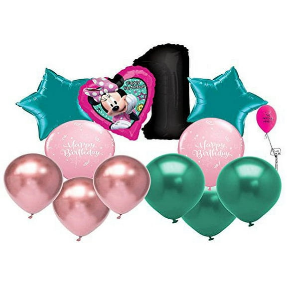 Minnie Mouse 1st/2nd Birthday Balloon Bouquet (1)