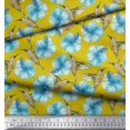 thumbnail image 3 of Soimoi polyester Crepe Fabric Hummingbird & Floral Fabric Prints By Yard 52 Inch Wide, 3 of 3