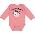 thumbnail image 3 of Inktastic Cow You Doin'? Cute Cow Boys or Girls Long Sleeve Baby Bodysuit, 3 of 5