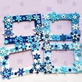 thumbnail image 6 of 24 Pack Winter Picture Frames Craft Kits with 24 Pcs Foam Photo Frames,176 Pcs Snowflake Sticker, 6 of 6