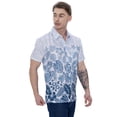 thumbnail image 5 of LA LEELA Mens Hawaiian Shirts Short Sleeve Button Down Shirt Men's Casual Vacation Tropical Beach Summer Party Shirts for Men Funny XXL White Leaf, 5 of 6