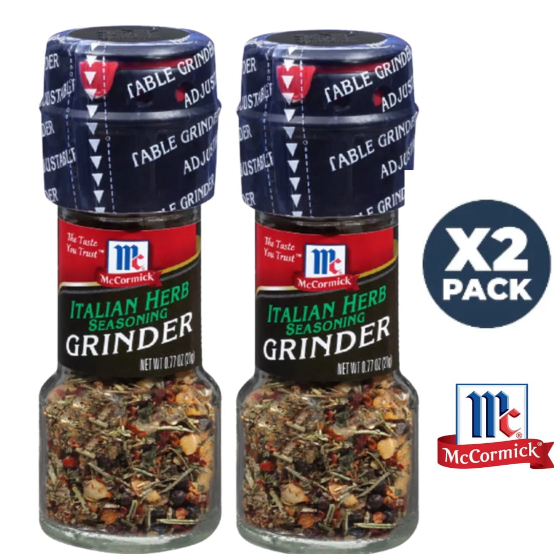 McCormick Italian Herb Seasoning Grinder .77oz pack of 2