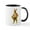 White/Black Inside, variant on CafePress - Antique Easter Bunny Basket Gift Coffee Mug - 11 oz Ceramic Mug - Novelty Coffee Tea Cup