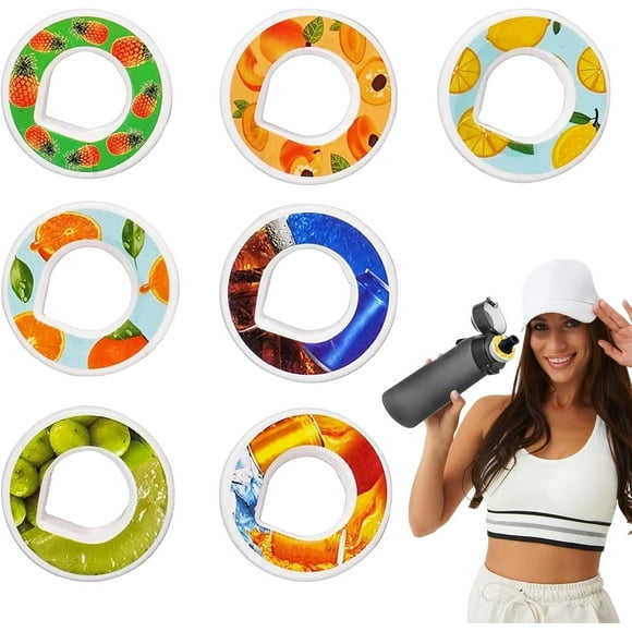 Water Bottle Flavour Pods Pack, New Fruity Scented Water Bottle for Daily Exercise Boost Drinking Water (7 PCS)