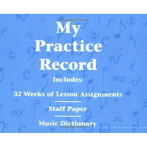 Pre-Owned My Practice Record. Hal Leonard Student Piano Library Paperback