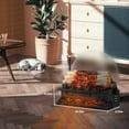 Auseo Electric Fireplace Log Set Heater 21IN, Remote Control, Flame