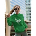 thumbnail image 2 of Rock Poster W Angel Girl  Hoodie Women -Image by Shutterstock, Female Large, 2 of 4