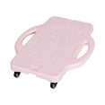 thumbnail image 3 of figatia Sitting Board for Kids Child Skateboard with Handle Sport Flat Scooter for Park Gym Basement Indoor and Outdoor Pink, 3 of 8