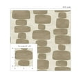 thumbnail image 6 of Stacy Garcia Home Tan Stripe Block Geometric Peel and Stick Wallpaper - 20.5 in. W. x 18 ft. L. Roll, 6 of 6