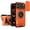 Orange, variant on MUKO Designed for iPhone 17 Case with Slide Lens Protection + 360° Rotate Ring Magnetic Kickstand,Military Grade Shockproof Heavy Duty Protective with Magnetic Car Mount Holder Cover Black