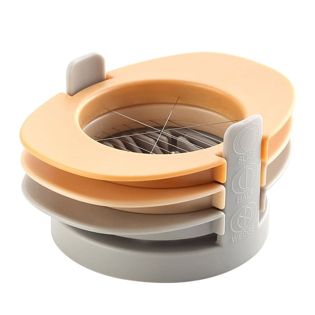 3 en 1 Trancheuse d'Œufs pour les Œufs Durs, Coupe-Œufs avec Lames en Acier Inoxydable,