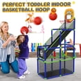 thumbnail image 6 of Lenbar Kids Basketball Arcade Game, Adjustable 36–50in Toddler Hoop with Ball Return & Storage Net, Toy for Boys Girls Age 3–6, 6 of 10