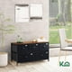thumbnail image 5 of Cómoda Cajonera KingsHouse con 5 Cajones de Tela Estructura de Acero y Tablero de Madera 100x30x54 cm Negro, 5 of 5