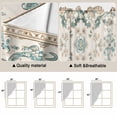 thumbnail image 5 of Swag Valance Curtains for Windows, Retro Boho Light Filtering Kitchen Curtains with Rod Pocket, Farmhouse Ethnic Nation Abstract Flowers Window Treatment Valances for Living Room, 28x36 - 2 PCS, 5 of 9