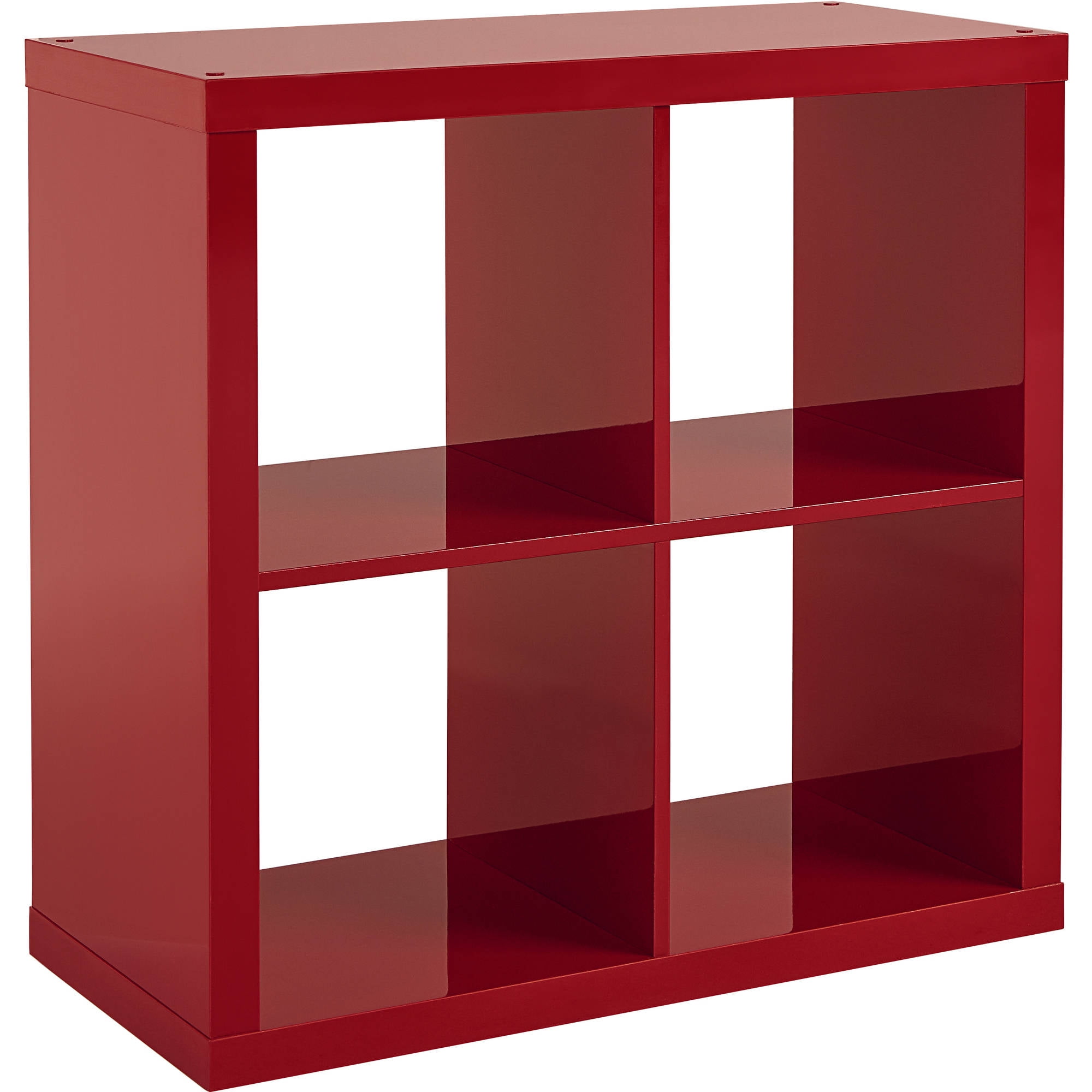 Birdrock Home Linen Cube Organizer Shelf with 4 Storage Bins Gray