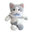 thumbnail image 1 of Mochila rellena de gato linda, paquete de día de viaje juguete peluche de peluche amoroso mochila mochila para animales para niños adultos regal Gris, 1 of 8