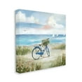 thumbnail image 3 of Stupell Industries Peaceful Bicycle Flower Basket Scenic Ocean Sailboats Painting Gallery Wrapped Canvas Print Wall Art, Design by Nan, 3 of 5