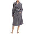 thumbnail image 2 of Hudson Park Collection Womens Fiber Dye Robes, Gray, Small/Medium, 2 of 3