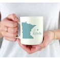 thumbnail image 3 of CTDream 11oz. US State Coffee Mug Gift, Aqua Home Heart, Minnesota, 1-Pack, Unique Hostess Distance Moving Away Christmas Birthday Gifts for Her, 3 of 6