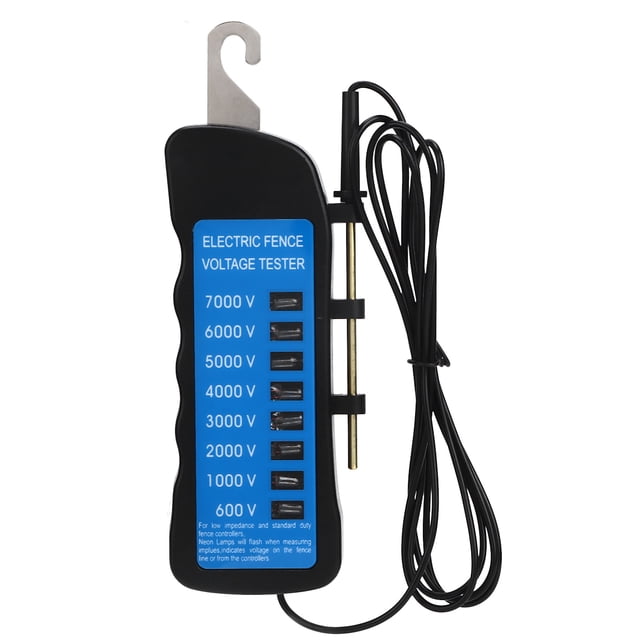 Fence Tester, Fence Voltage Tester 7KV ABS Cold Weather Resistant Low Impedance For Livestock Enclosures