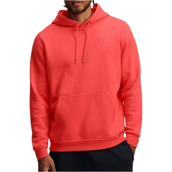 Under Armour Men's Essential Fleece Hoodie Fire Size Medium