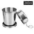 thumbnail image 1 of Botella de agua de pared simple de acero inoxidable de 350 ml, 500 ml, 750 ml y 1000 ml, ideal para viajes y deportes, de 240 ml., 1 of 6