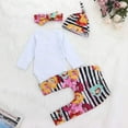 thumbnail image 3 of Newborn Baby Girl Clothes Im New Here Infant Newborn Outfit Cute Toddler Baby Girl Outfits 4PC Set Preemie, 3 of 7