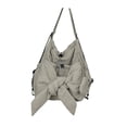 thumbnail image 3 of Mochila tipo monedero para mujer, mochila universitaria, bolso cruzado informal de gran capacidad Gris, 3 of 8