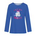 thumbnail image 5 of Pisexur Hauts à Ruban pour Femmes Mode Manches Longues Col Rond Chandails en Molleton Décontractés Sensibilisation au Cancer du Sein Pull Tops Chandails en Molleton Graphiques Inspirants T-Shirts Tops d'Automne pour Femmes, 5 of 5
