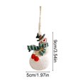 thumbnail image 3 of Fmbmuo Christmas Tree Ornaments Xmas Hanging Decorations Cute Mini Resin Pendant for Holiday Window Home Wreath Decor Christmas Decor,Multicolor, 3 of 5