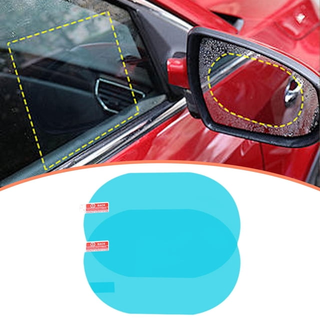 2 protectores de película impermeables antideslumbrantes de fácil instalación para coche, película impermeable para autobús.