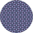 thumbnail image 1 of Ahgly Company Indoor Round Patterned Night Blue Area Rugs, 4' Round, 1 of 1