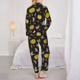 thumbnail image 6 of Goofa yellow Pumpkin Corn Printed Women’s 2 Piece Pajama Set Super,Pajamas Women's Long Sleeve Sleepwear Soft Button Down Loungewear Pjs Lounge Set Nightwear-, 6 of 9