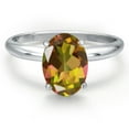 thumbnail image 3 of Gem Stone King 14K White Gold Mango Mystic Topaz Solitaire Engagement Ring for Women | 2.00 Cttw | Oval 9X7MM | Gemstone November Birthstone | Size 6, 3 of 6