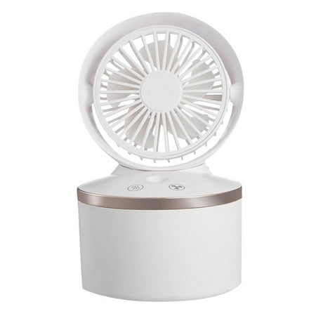 

2 in 1 Mini Humidifier Air Cooler Fan USB for Bedroom Office White