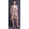 thumbnail image 3 of Bimba Caftan Court Aquarelle Robe Midi Plage Maillot de Bain par-Dessus WomensKaftan-4X-5X, 3 of 5