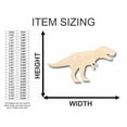 thumbnail image 2 of Unfinished Wood T-Rex Shape - Jurassic Park - Dinosaur - Craft - up to 24" DIY 42" / 3/4", 2 of 3