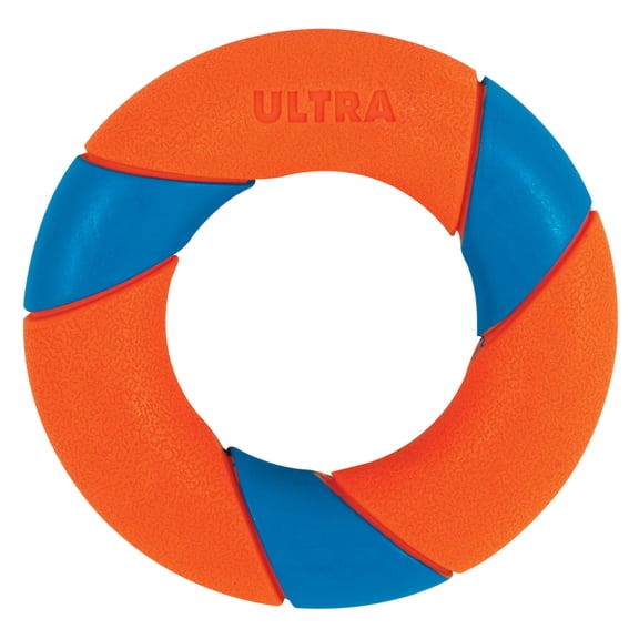 Chuckit! Ultra Ring Rubber Ultimate Chase and Fetch Dog Toy, Multicolor, Pack of 1, Compatible with Ring Chaser Launcher