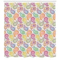 thumbnail image 3 of Ambesonne Paisley Shower Curtain, Colored Pattern Flower, 69"Wx84"L, Multicolor, 3 of 3