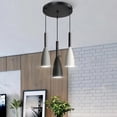 thumbnail image 2 of Lámpara colgante de techo minimalista moderna de 3 cabezales Lámparas de techo Iluminación de mesa E27, 2 of 8