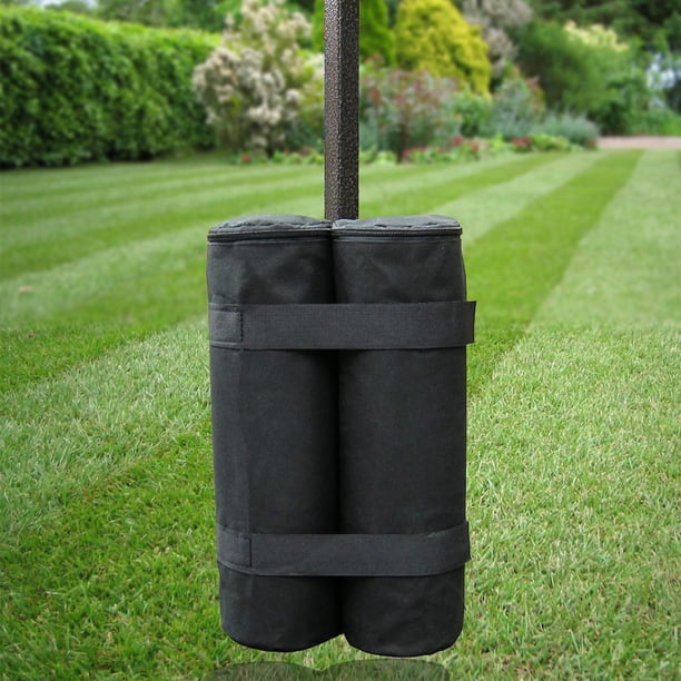 Bolsas de peso para cenador, sacos de arena, pesas para piernas para tienda de campaña emergente, sombrilla, muebles de jardín (solo bolsas, arena no incluida)
