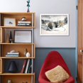 thumbnail image 4 of Winter Landscape with Mountain Village Covered with Snow. Picture Created with Watercolors on Paper, Scenic Framed Art Print Wall Art by DeepGreen Sold by Art.Com, 4 of 5