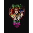 thumbnail image 2 of Women's Fashionable Love Heart & Cartoon Print T-Shirt - Casual Crew Neck, Short Sleeve, Stretchy Polyester Blend, Machine Washable - Perfect for Summer, Animation Characters, Holiday, Simple, 2 of 6