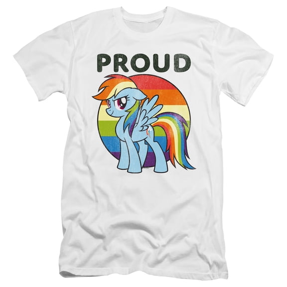 My Little Pony TV Proud HBO S/S Adult 30/1 T-Shirt White