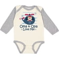 thumbnail image 3 of Inktastic Oma and Opa Love Me Grandson Boys Long Sleeve Baby Bodysuit, 3 of 5