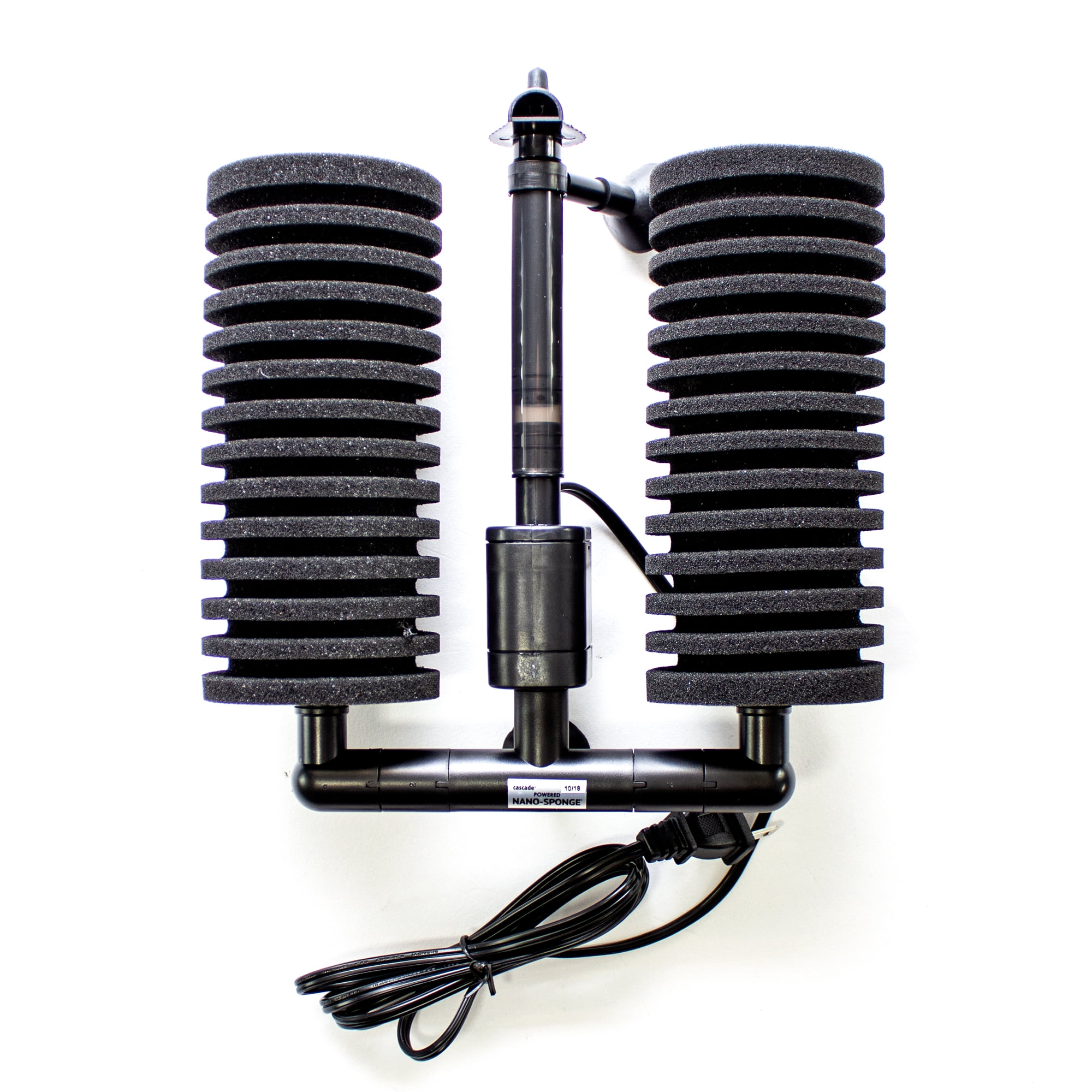 Penn-Plax Cascade Powered Nano Sponge Aquarium Filter – Black - 3"