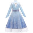 thumbnail image 3 of HAWEE Elsa 2 Dress Up Costume Set Snow Queen Suits (3Pcs) for Halloween Cosplay Party, 3 of 4